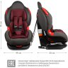 Автокресло SIGER КОКОН ISOFIX LUX гр.I/II, вишня KRES4018