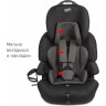 Детское автокресло SIGER СТАР ISOFIX ЛЮКС черный графит