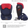 Удерживающее устройство для детей SIGER Дельта FIX royal blue, гр. II/III, 15-36 кг, 3-12 лет