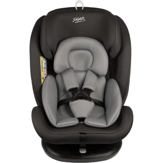 Удерживающее устройство для детей SIGER Престиж ISOFIX, гр.0+/ I/II/III, графит