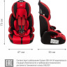 Удерживающее устройство для детей SIGER Стар ISOFIX красный, гр. I/II/III, 9-36 кг, 1-12 лет