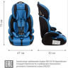 Удерживающее устройство для детей SIGER Стар ISOFIX синий, гр. I/II/III, 9-36 кг, 1-12 лет