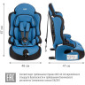 Удерживающее устройство для детей SIGER Трансформер Прайм ISOFIX синий, гр. I/II/III, 9-36 кг, 1-12 лет